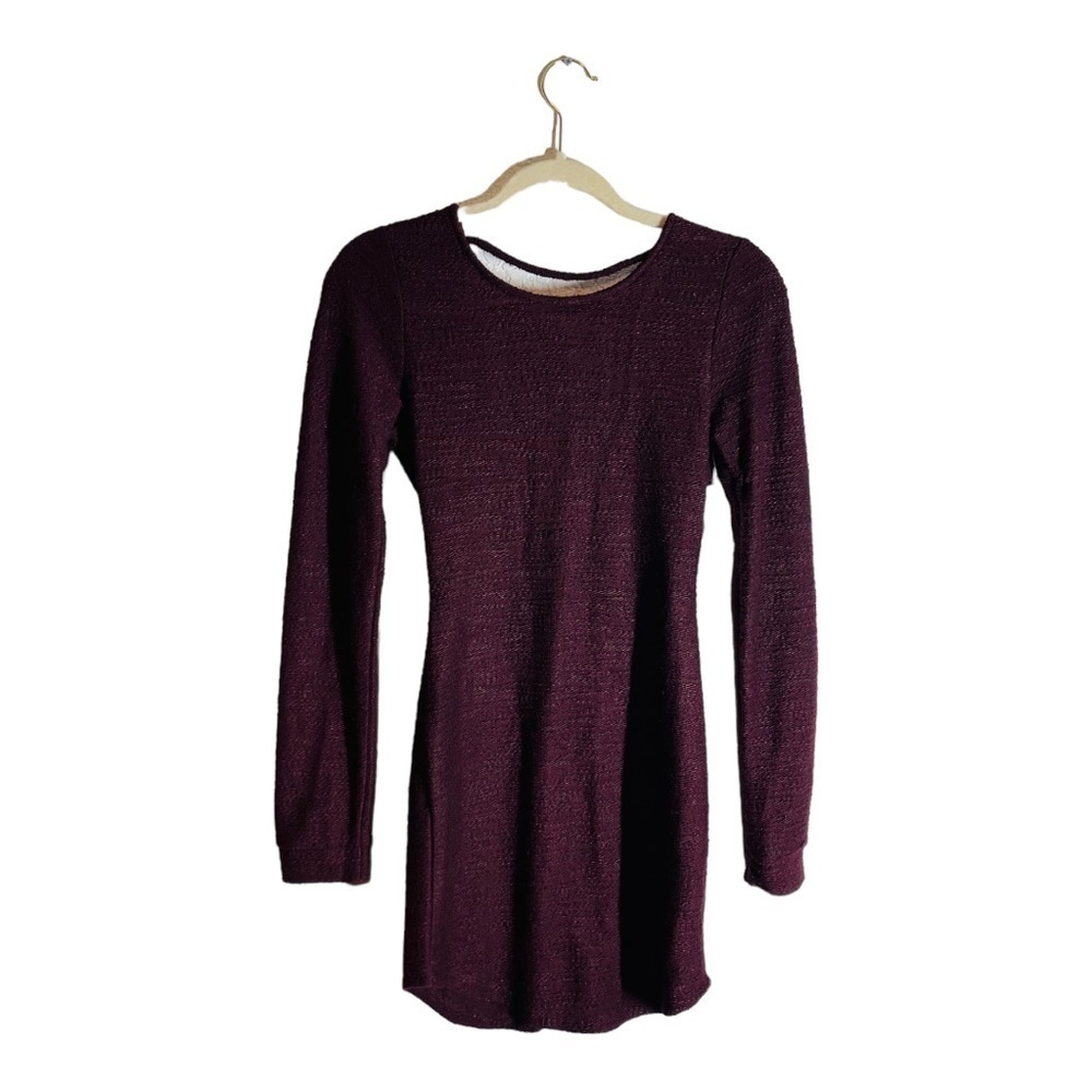 Nwt Tobi maroon plunge back mini dress